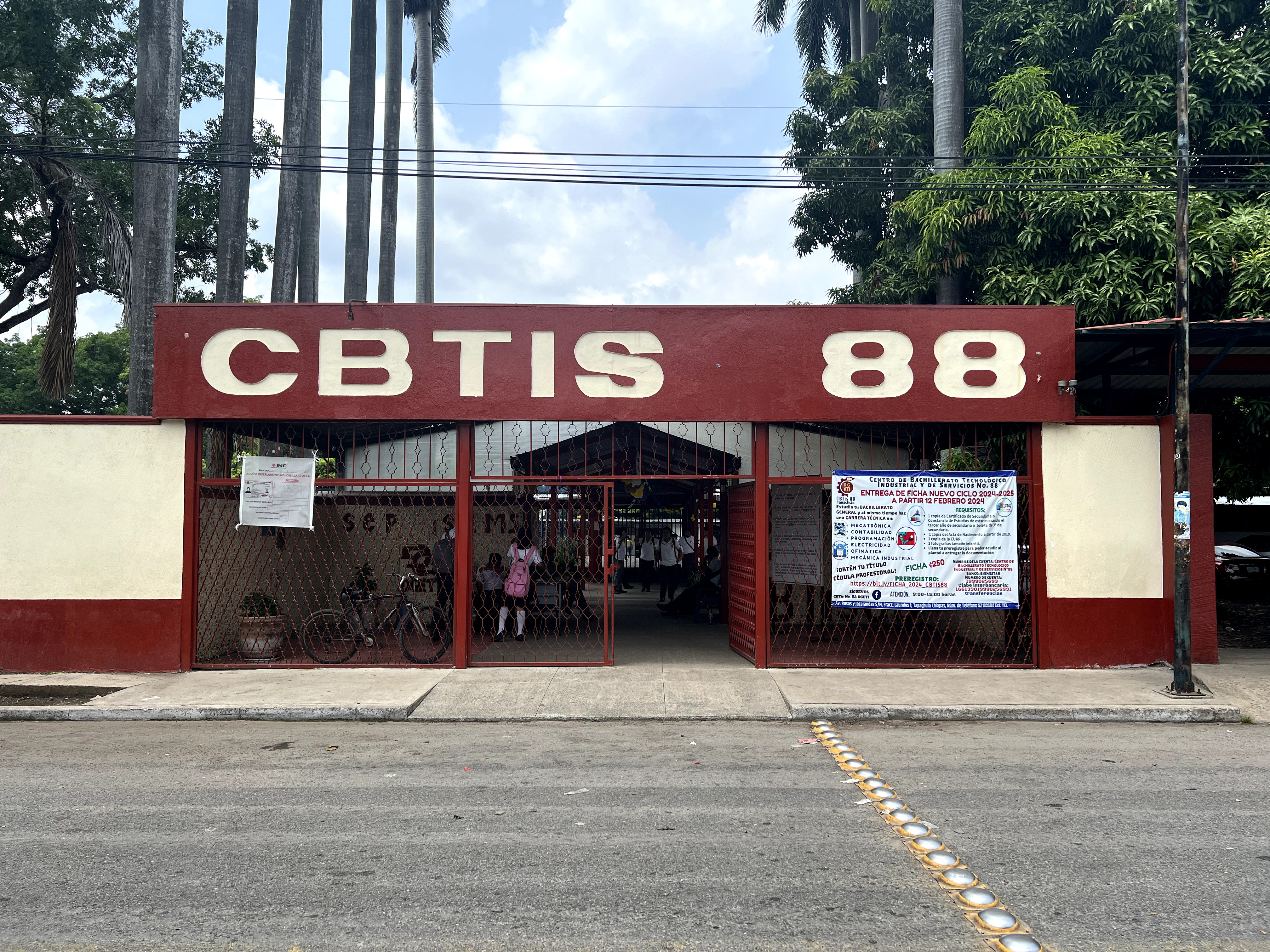 Vista panorámica del plantel CBTis 88